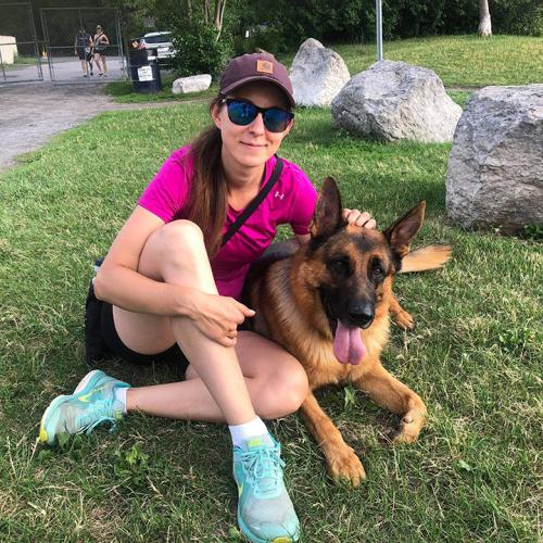 Michaela with Lincoln